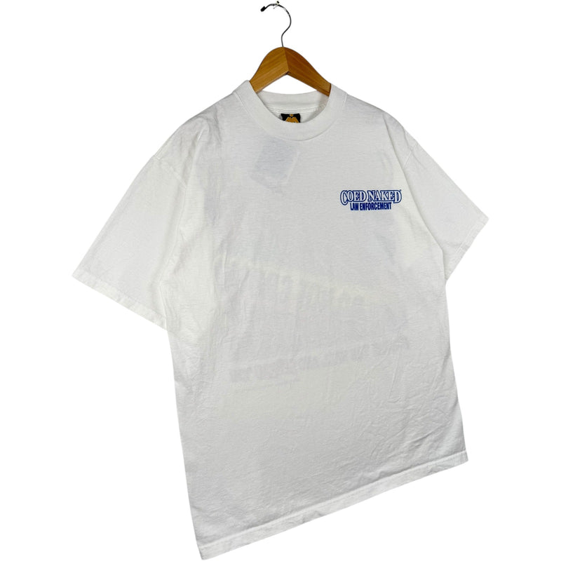 Vintage Coed Naked law Enforcement Short Sleeve T-Shirt