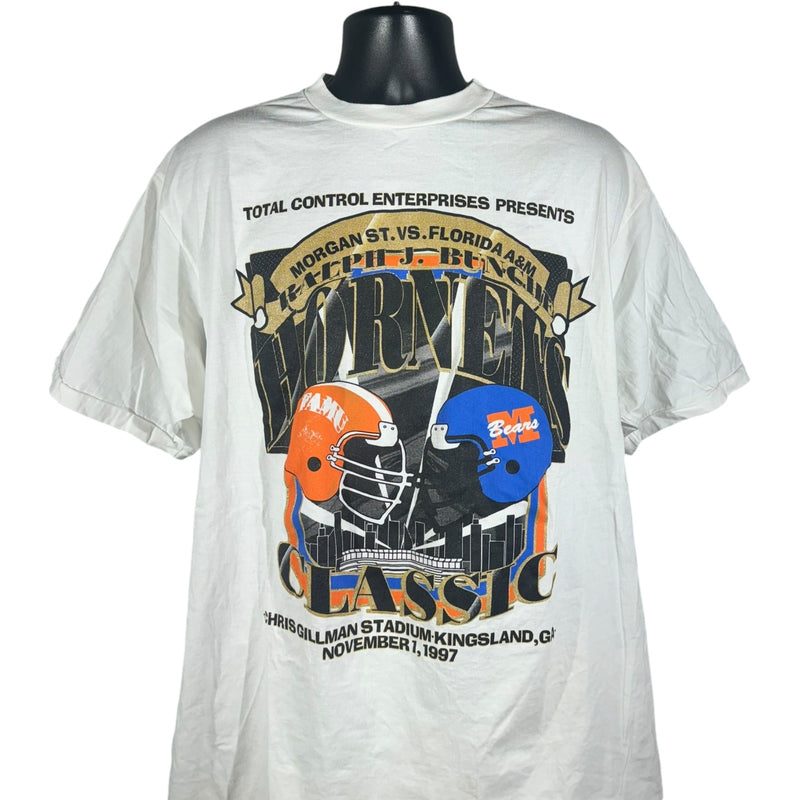 Vintage Morgan St. Vs. Florida A&M College Football Tee 1997