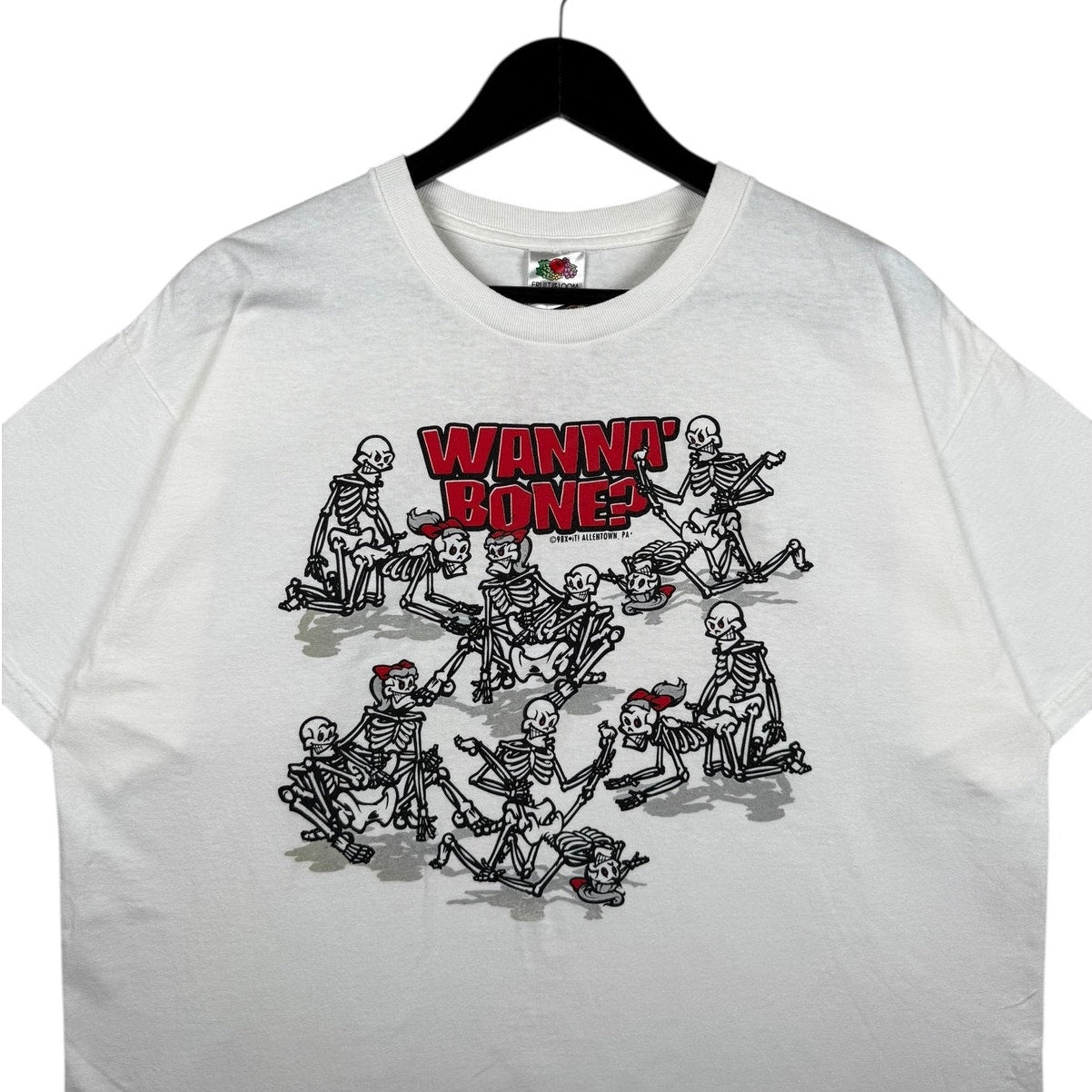 Vintage Wanna Bone Skeleton Graphic T-Shirt