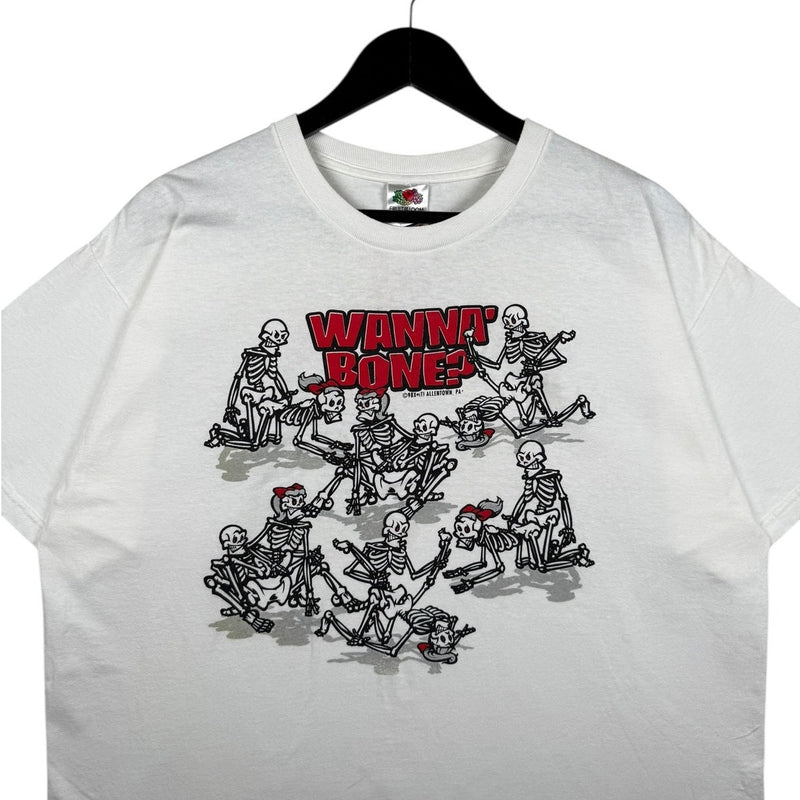 Vintage Wanna Bone Skeleton Graphic T-Shirt