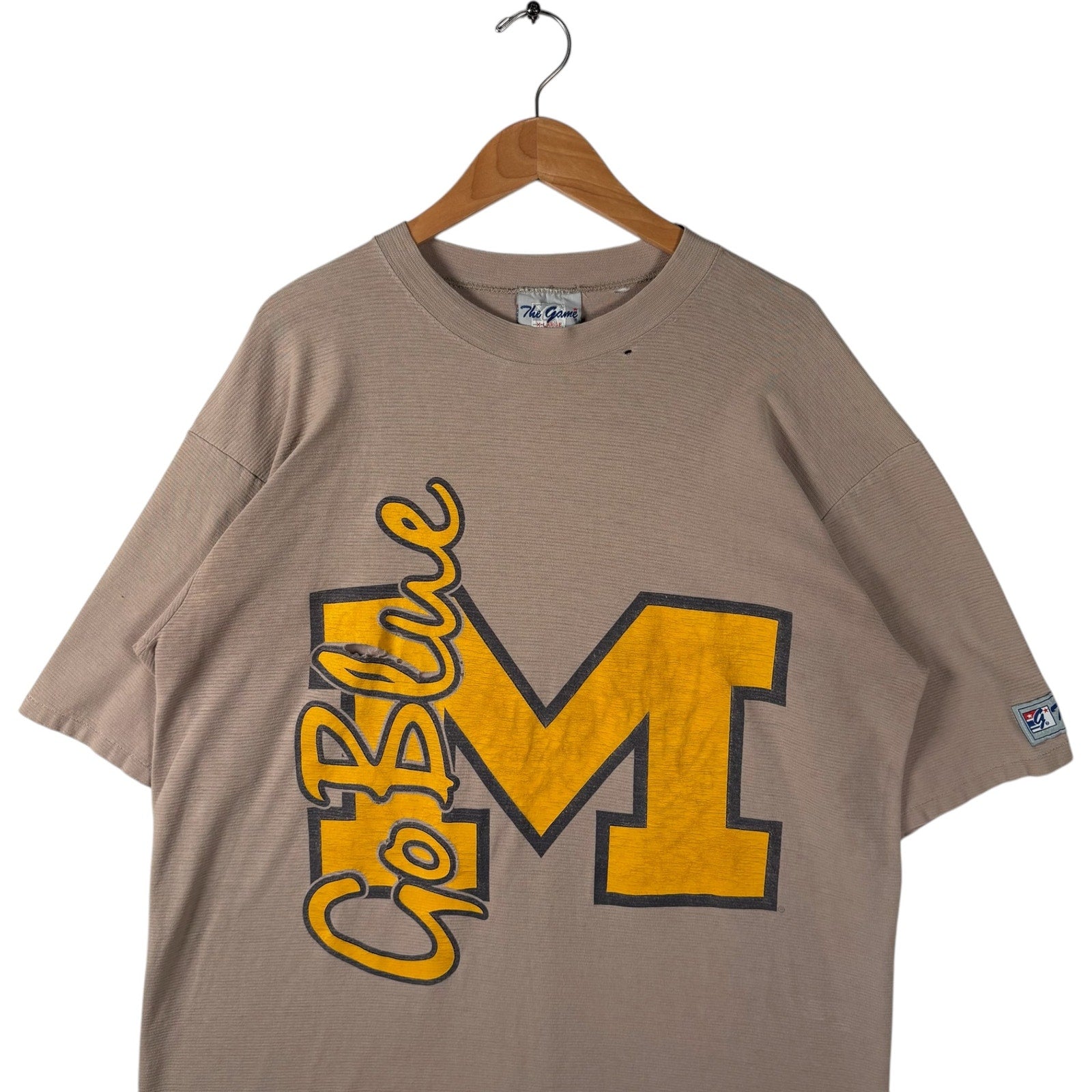 Vintage University of Michigan "Go Blue" Large Logo Tee