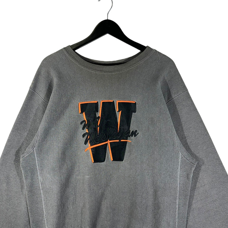 Vintage Wesleyan University Champion Reverse Weave Crewneck