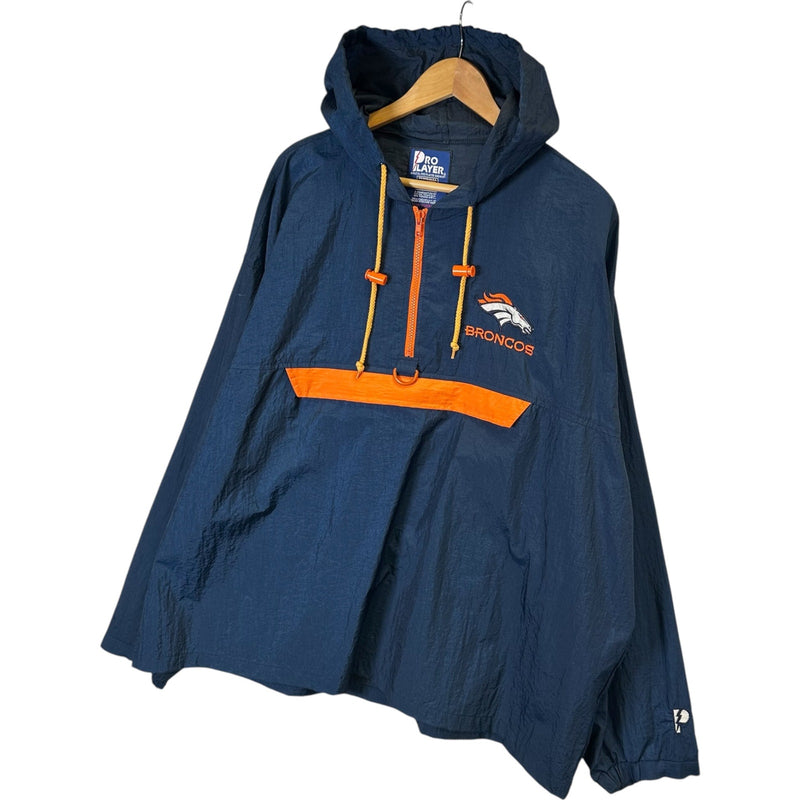 Vintage Pro Player Denver Broncos NFL Anorak Jacket 90s