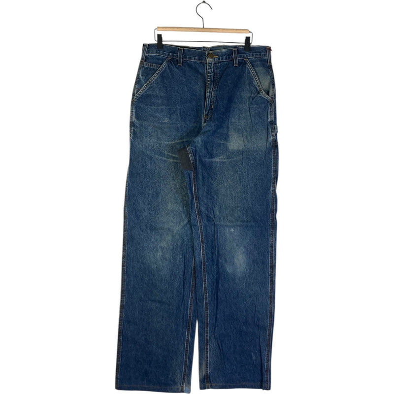 Vintage Carhartt Utility Workwear Carpenter Denim Pants 34x36