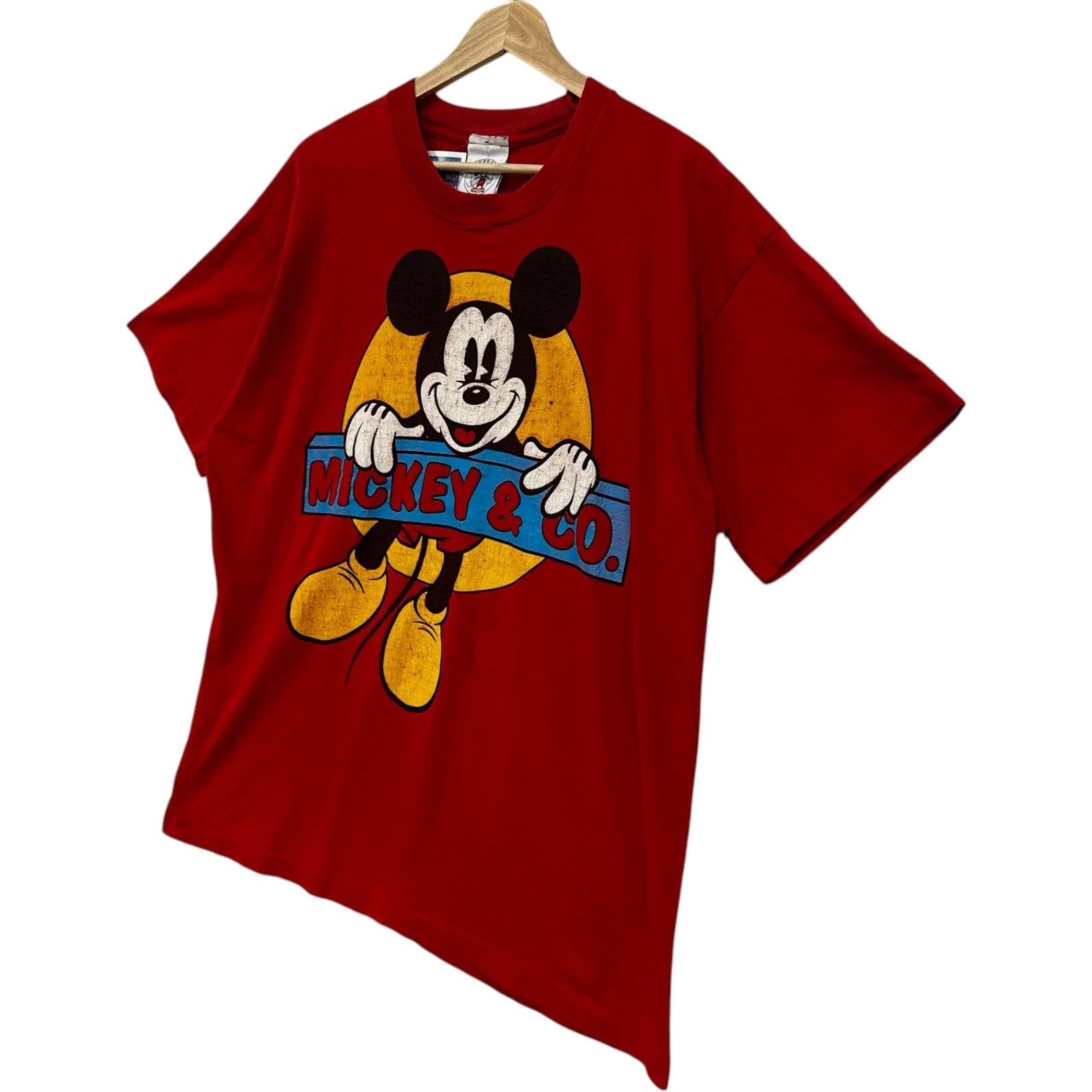 Vintage Mickey & Co Mickey Mouse Big Print Disney Tee 90s