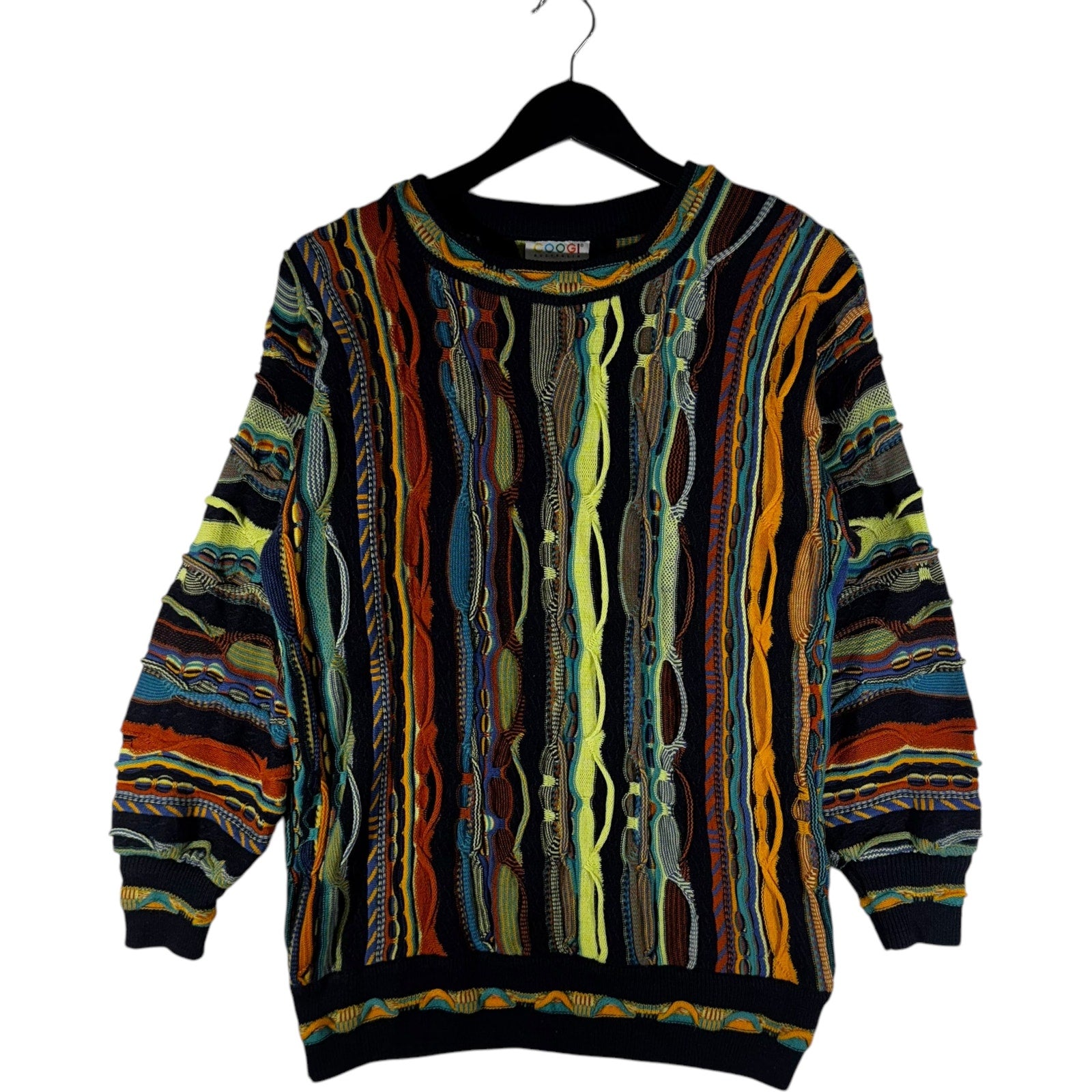 Vintage Coogi 3D Patterned Pullover Sweater