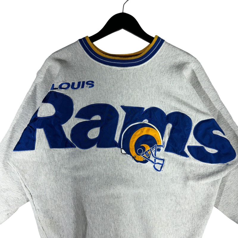 Vintage St. Louis Rams Spellout NFL Crewneck