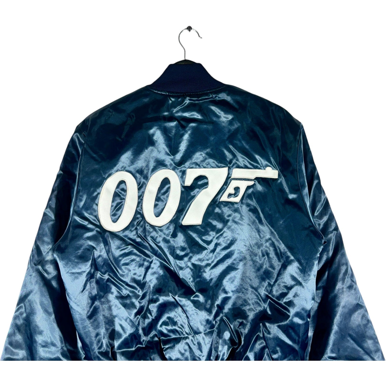 Vintage James Bond 007 Satin Bomber Jacket