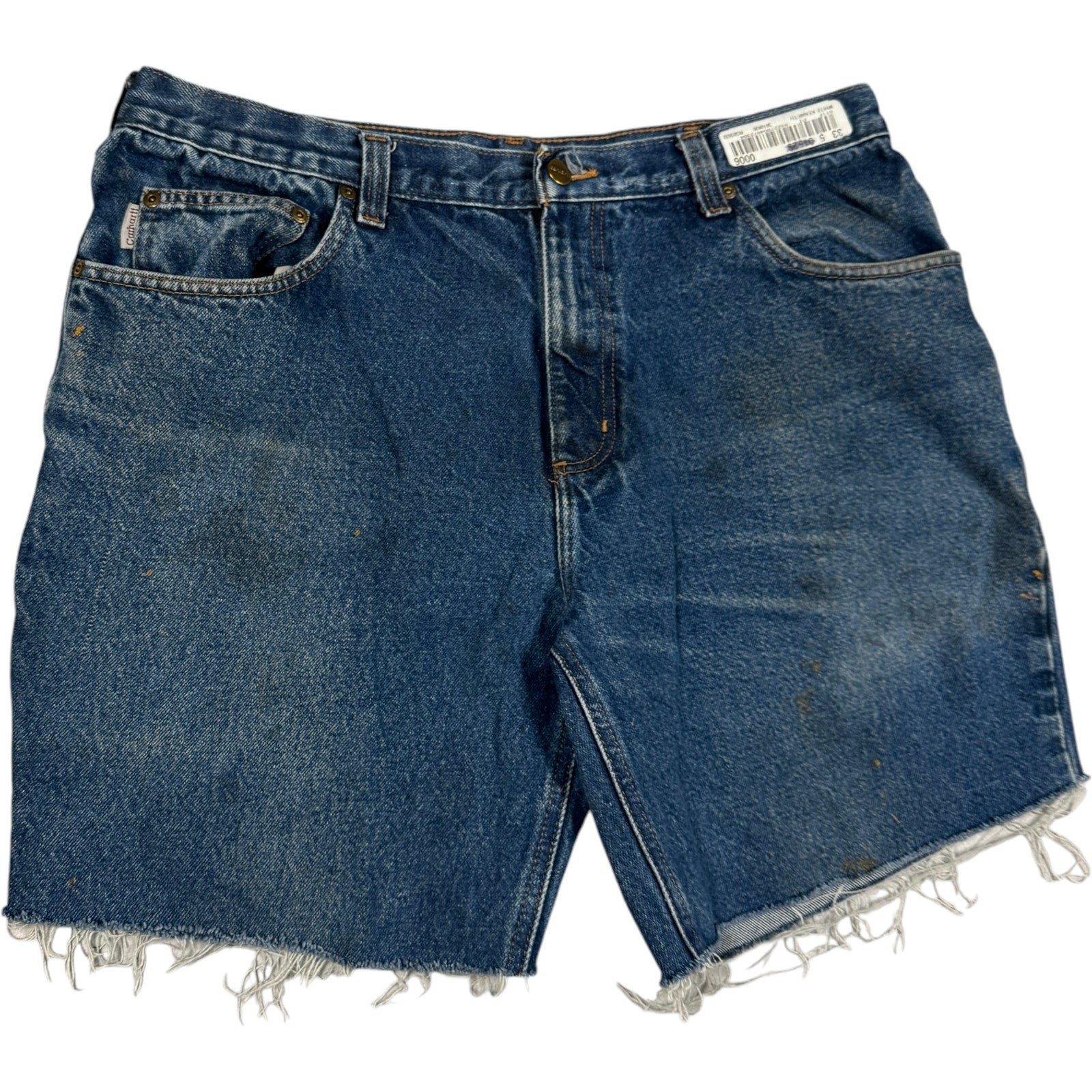 Vintage Carhartt Cut Off Denim Shorts 36