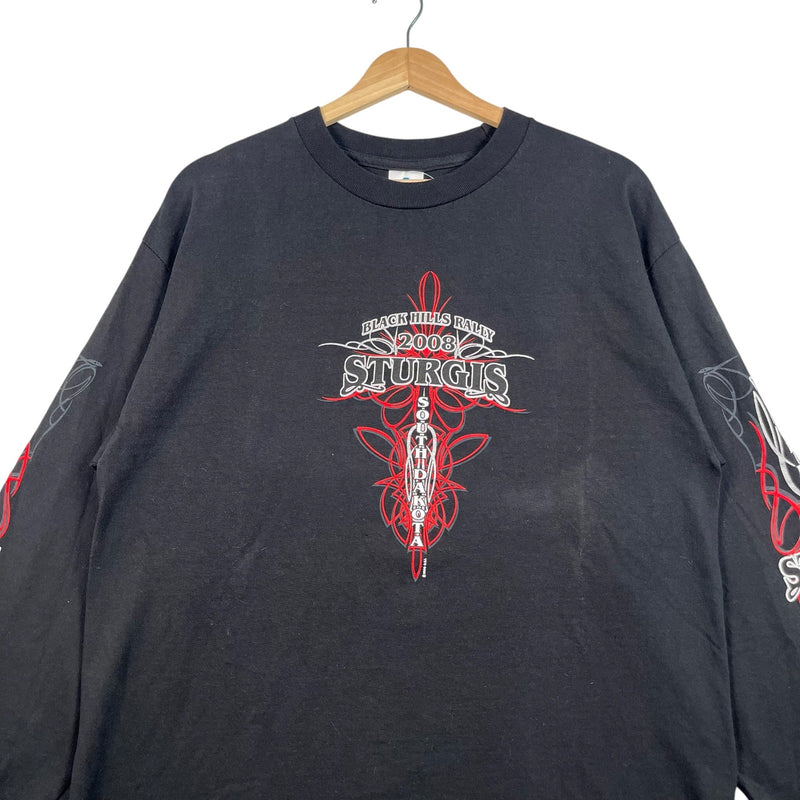 Vintage Black Hills Rally Sturgis Long Sleeve 2008 L