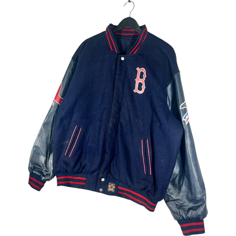 Vintage Jeff Hamilton Boston Red Sox Reversible Varsity Jacket