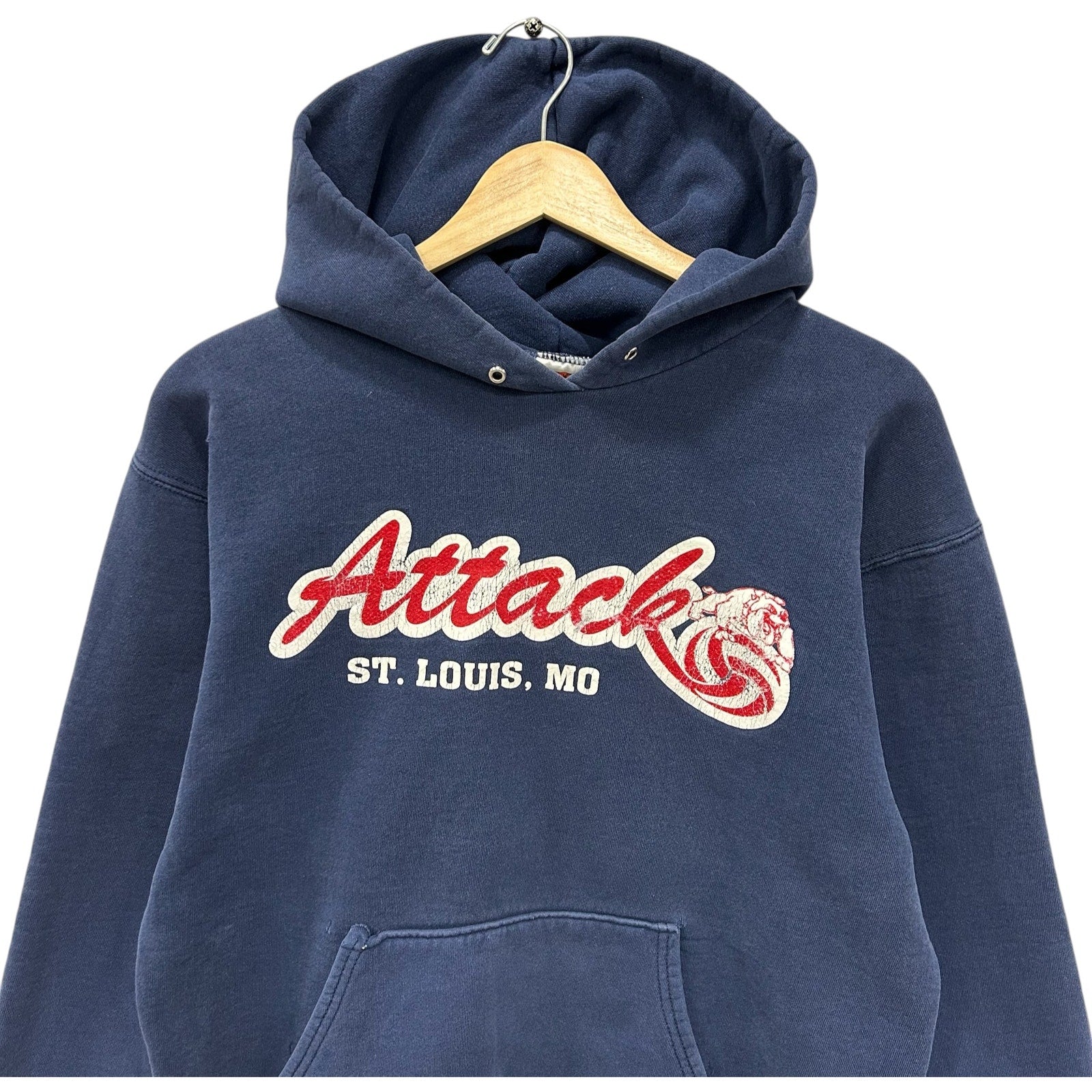 Vintage St. Louis, MO "Attack" Bulldogs Volleyball Hoodie