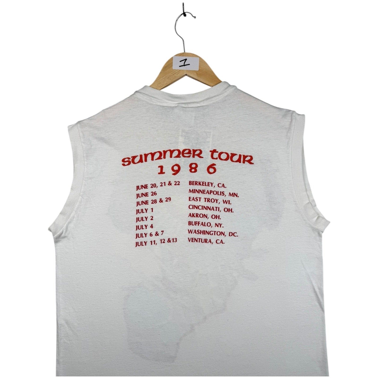 Vintage Grateful Dead Surfing Skeleton Tank Muscle Tee Top