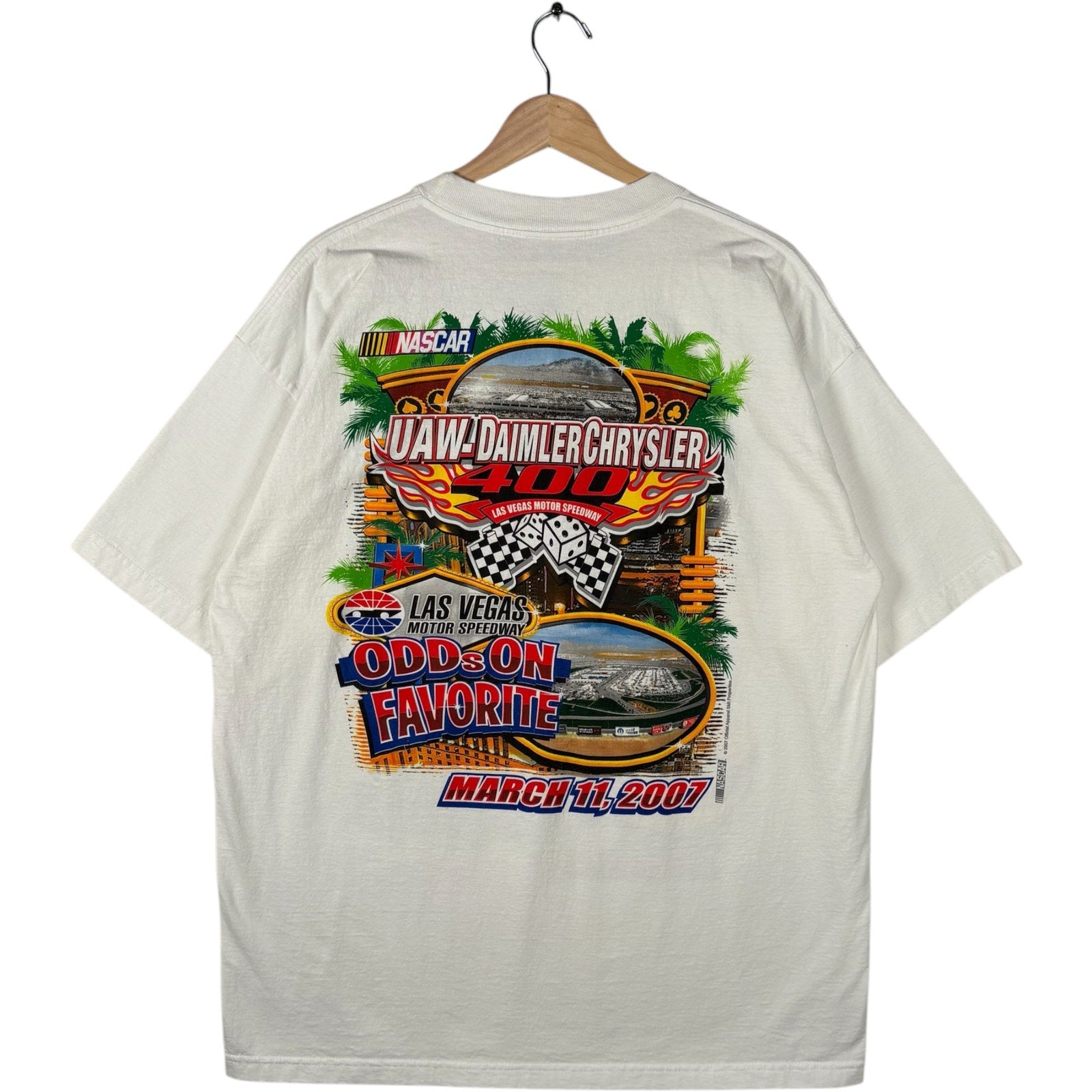 Vintage UAW-DAIMLERCHRYSLER 400 Racing Event Las Vegas NASCAR Tee