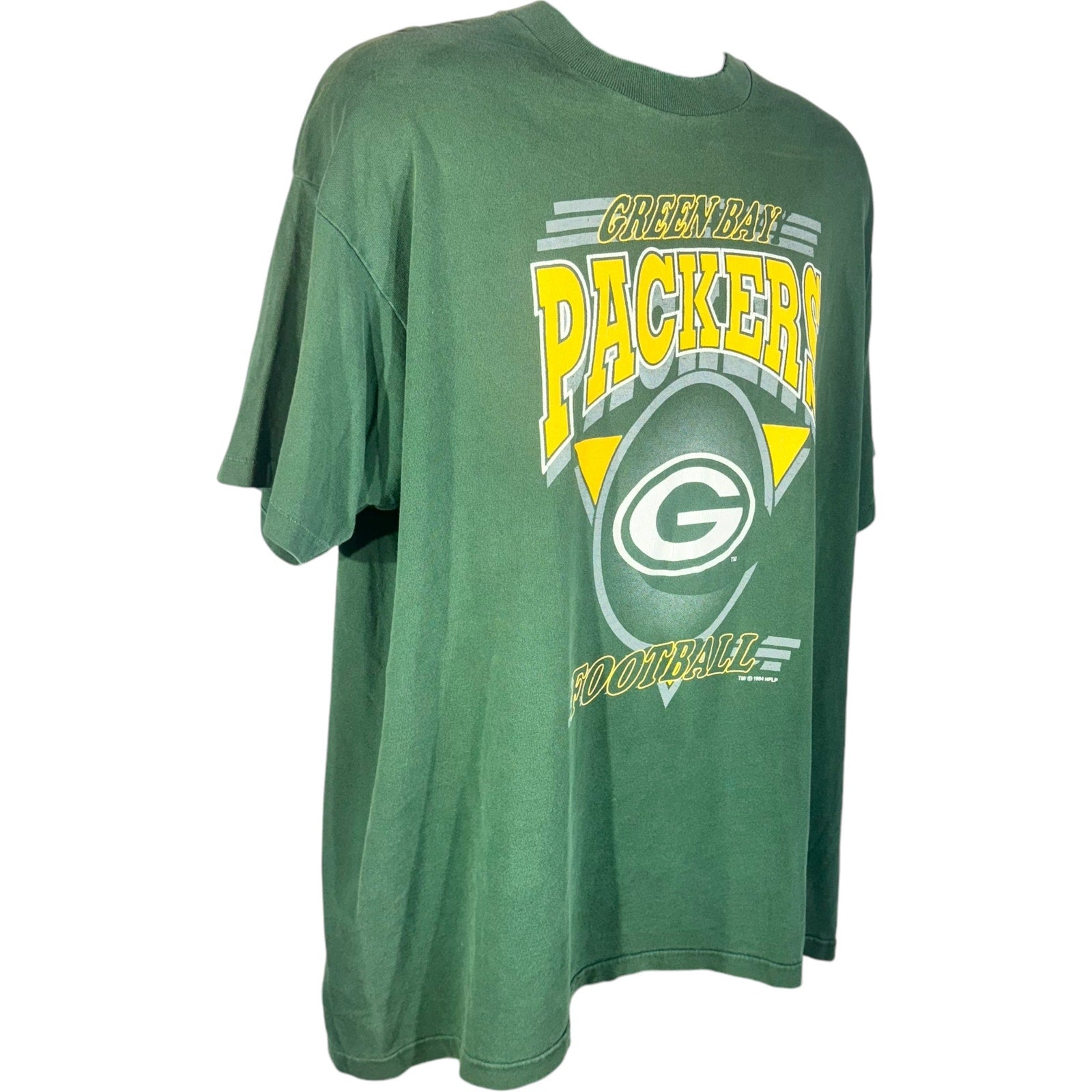 Vintage Green Bay Packers Football Logo Tee 1994