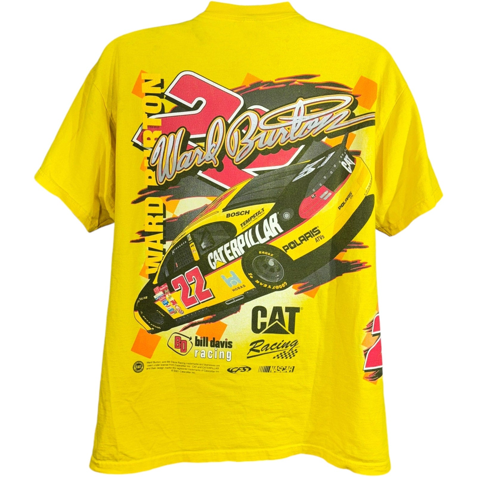 Vintage NASCAR CAT Racing Tee 2001