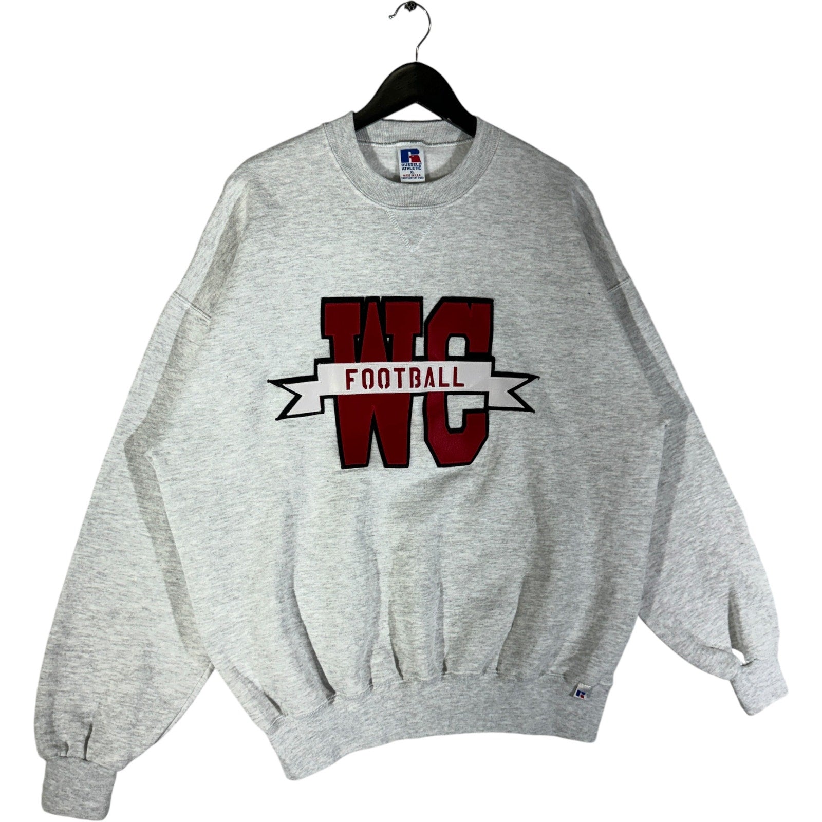 Vintage Russell WC Football Spellout Crewneck