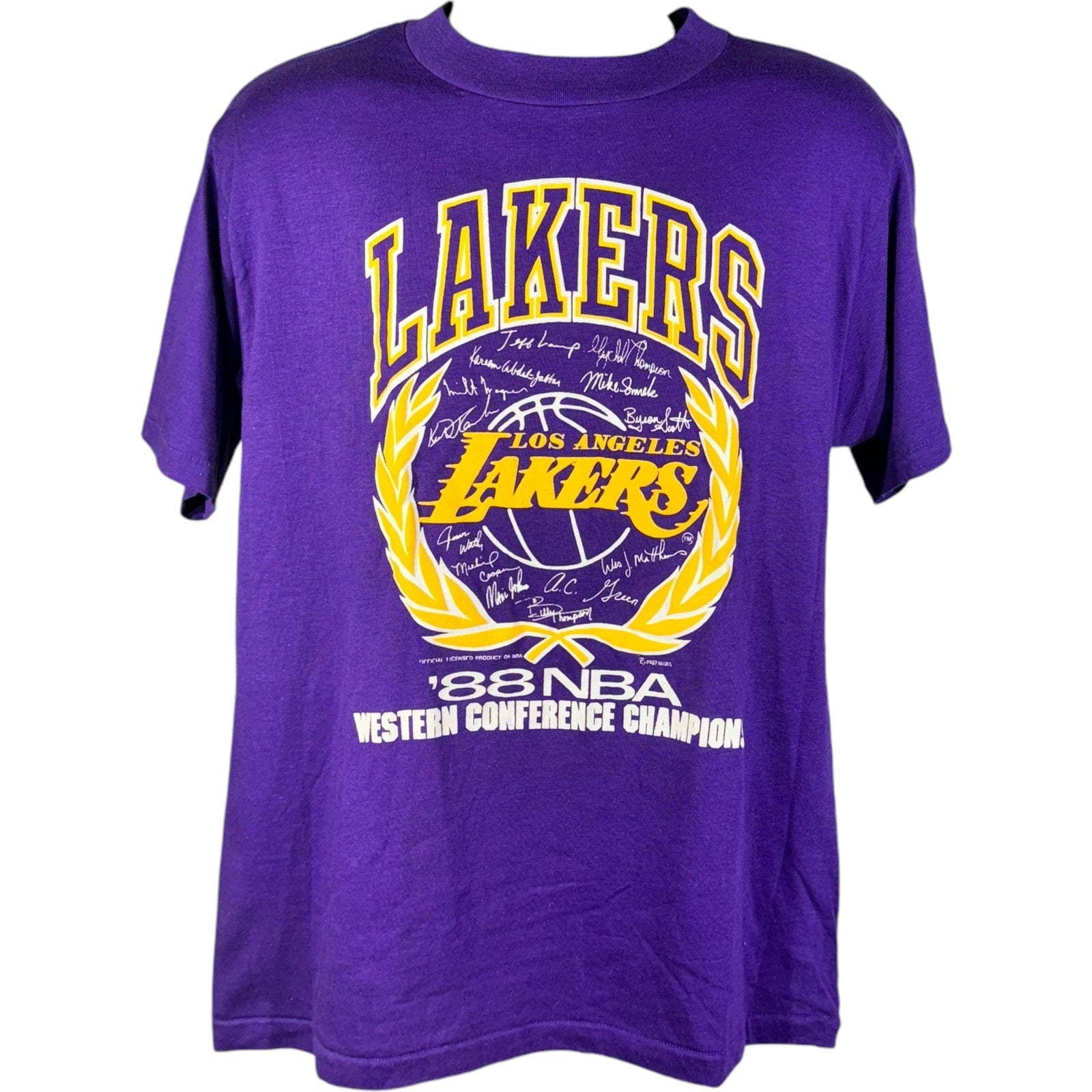 Vintage Los Angeles Lakers Conference Champs NBA Tee 1988