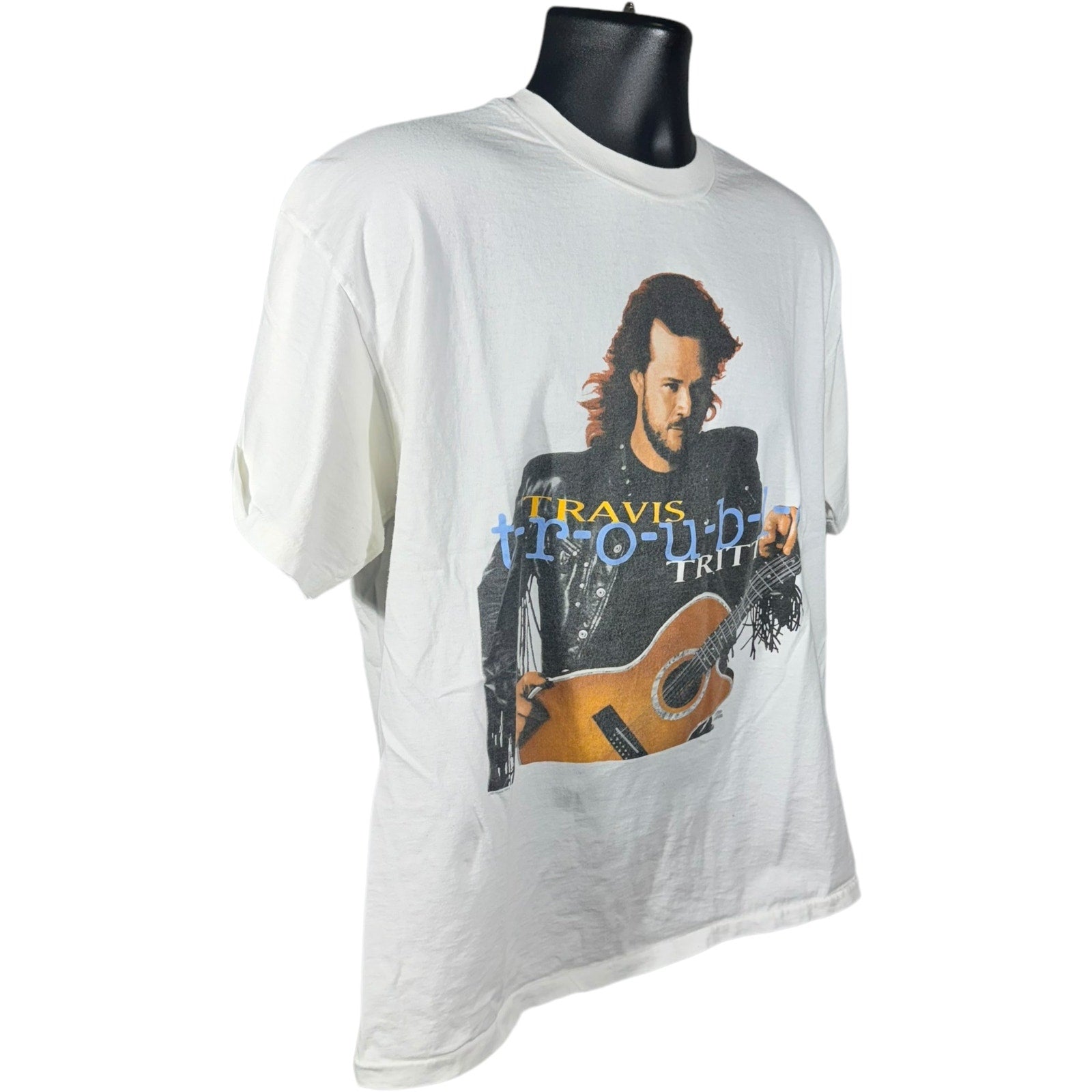 Vintage Travis Tritt Trouble Album Promo Tee 1992