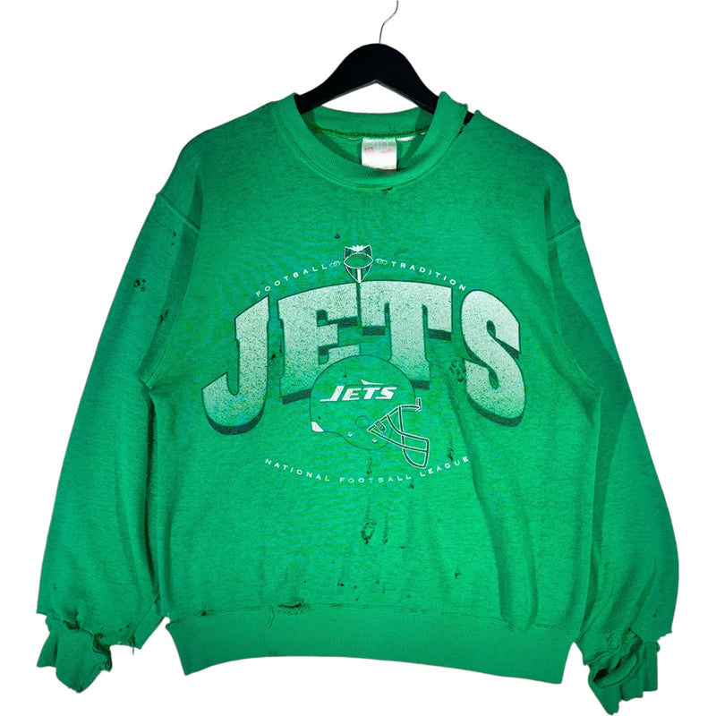 Vintage New York Jets NFL Spellout Crewneck 90s