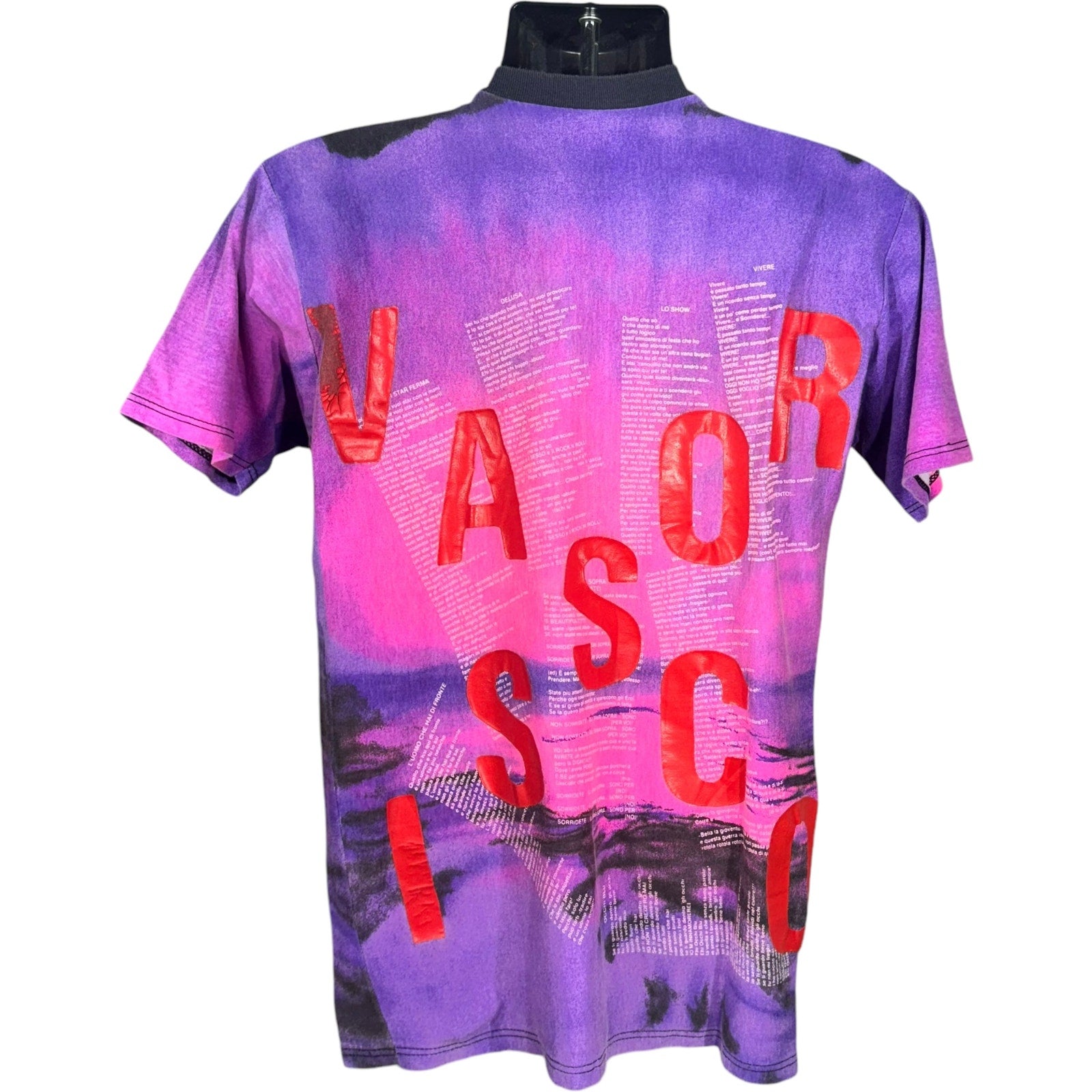 Vintage Vasco Rossi Musician AOP Tee