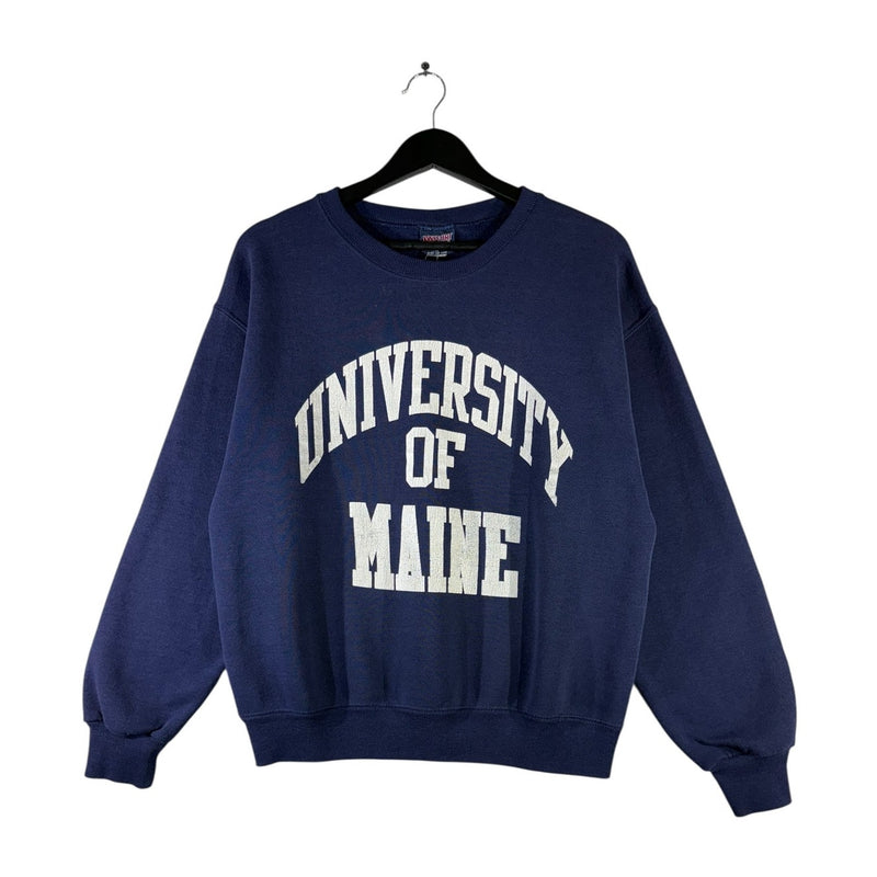 Vintage University Of Maine Chest Spellout Crewneck