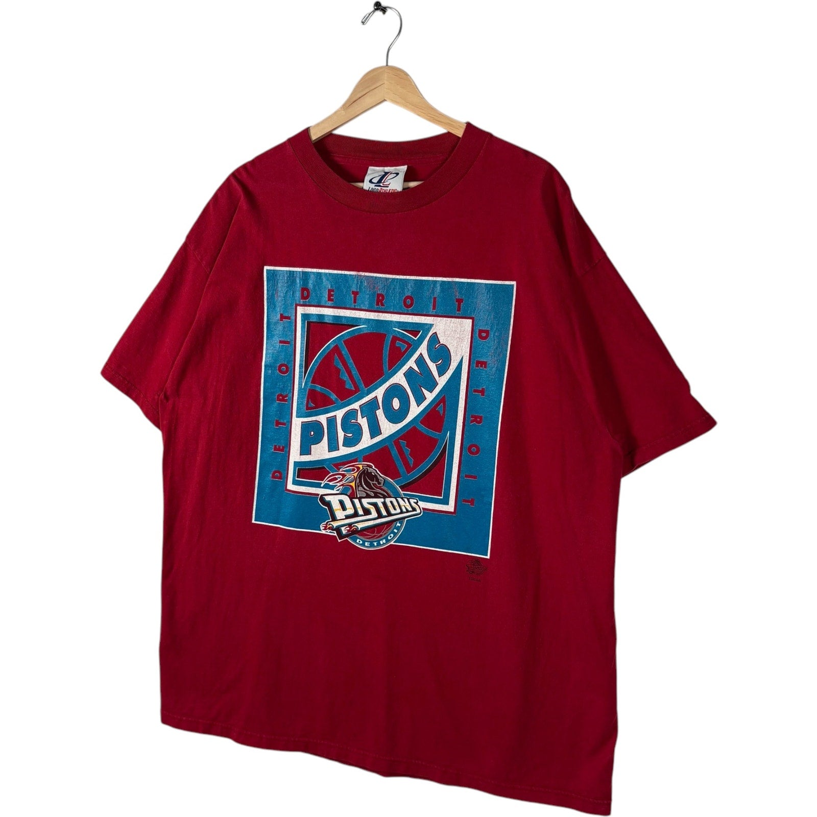 Vintage Detroit Pistons Large Chest Logo NBA Tee