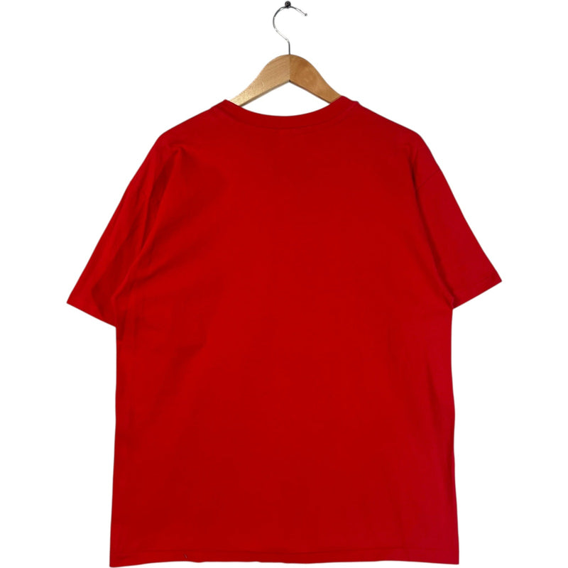 Vintage Chicago Bulls Chest Spellout Team Logo NBA Tee