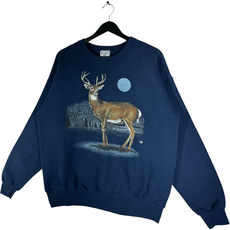 Vintage Deer Buck Nature Crewneck