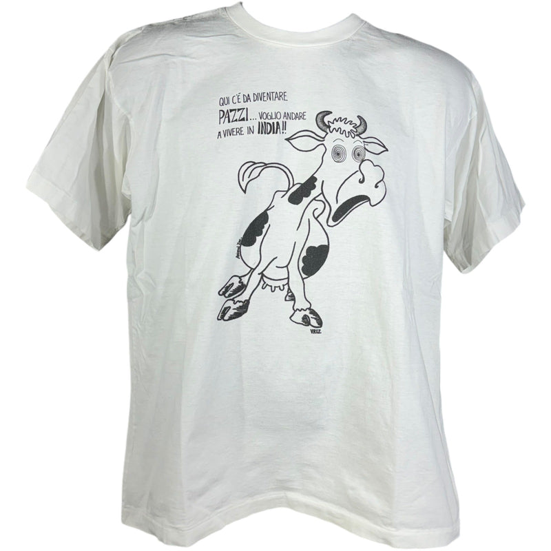 Vintage Italian Cow Humor Tee