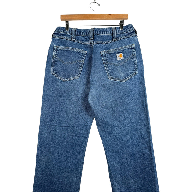 Vintage Carhartt Relaxed Fit Straight Leg Denim Jeans 33x34