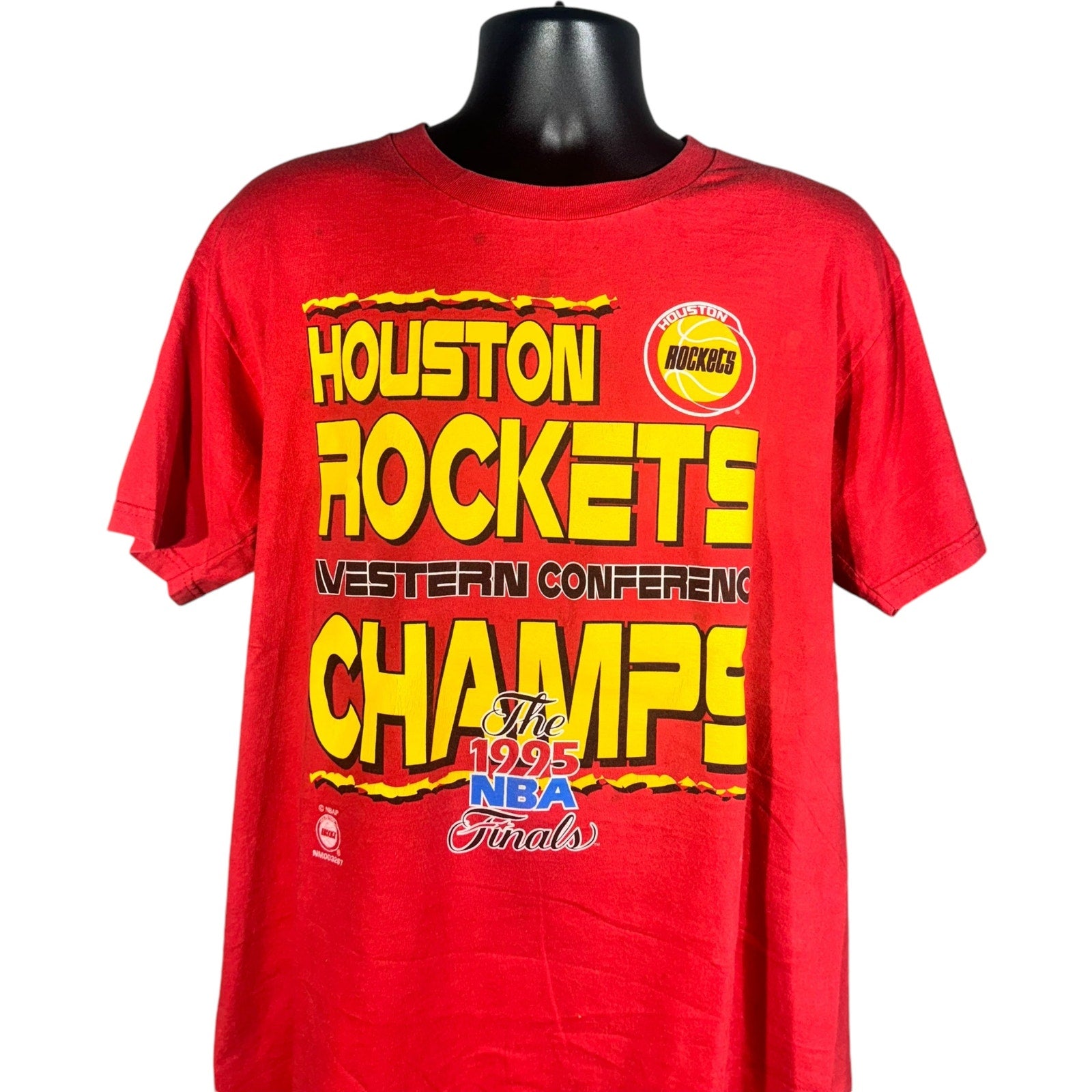 Vintage Houston Rockets Western Conference Champs Tee 1995