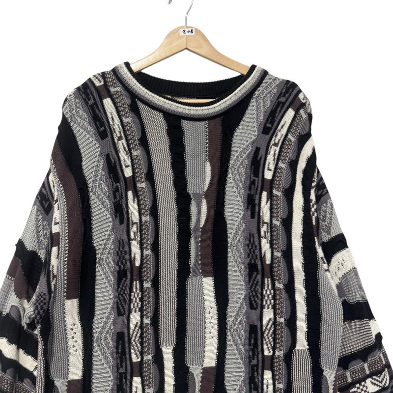 Vintage 3D Knit Coogi Style Sweater