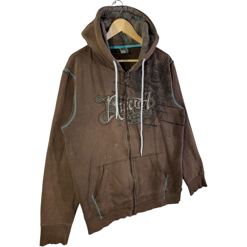 Vintage Ripcurl Tribal Skull Full Zip Hoodie
