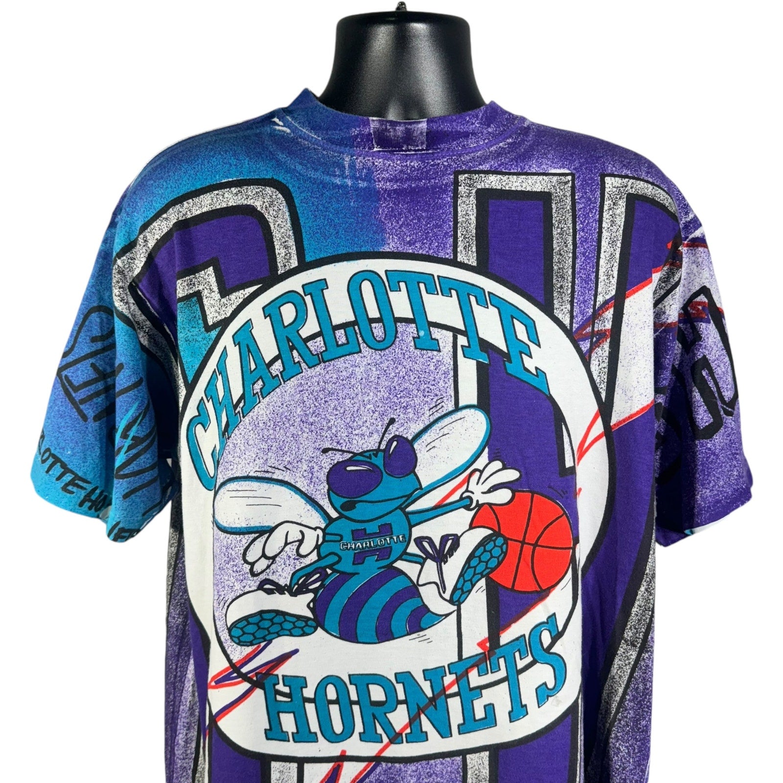 Vintage Charlotte Hornets AOP Tee