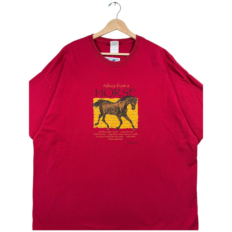 Vintage Advice From a Horse Inspirational Graphic T-Shirt