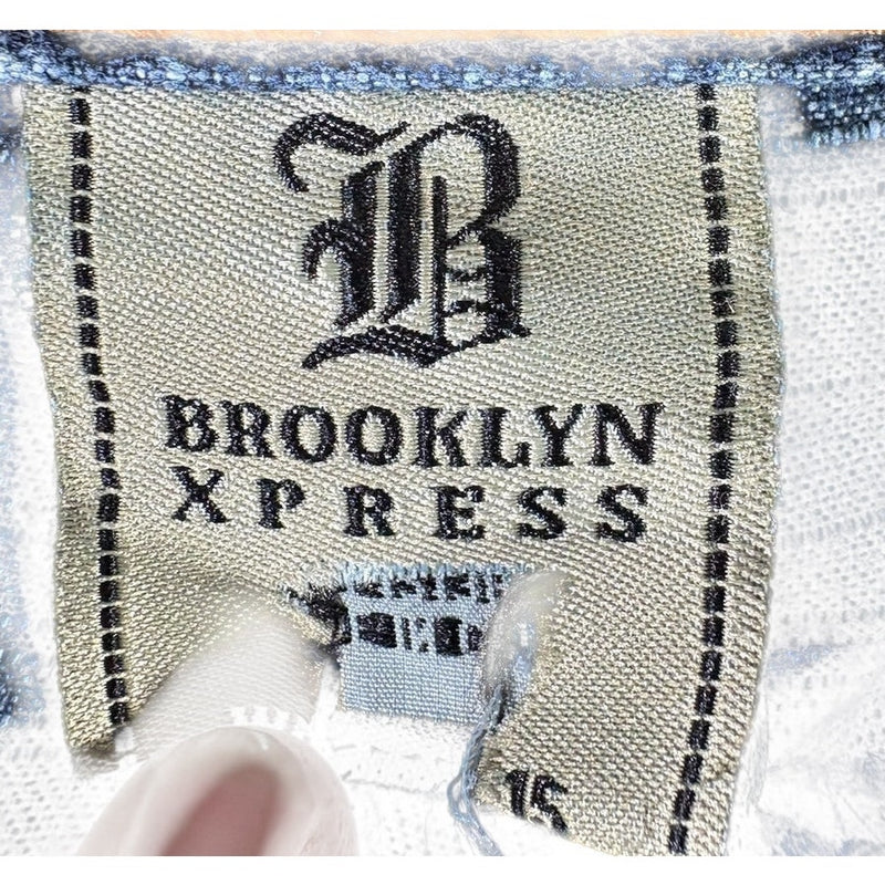 Vintage Brooklyn Express Wide Leg Denim Shorts 38