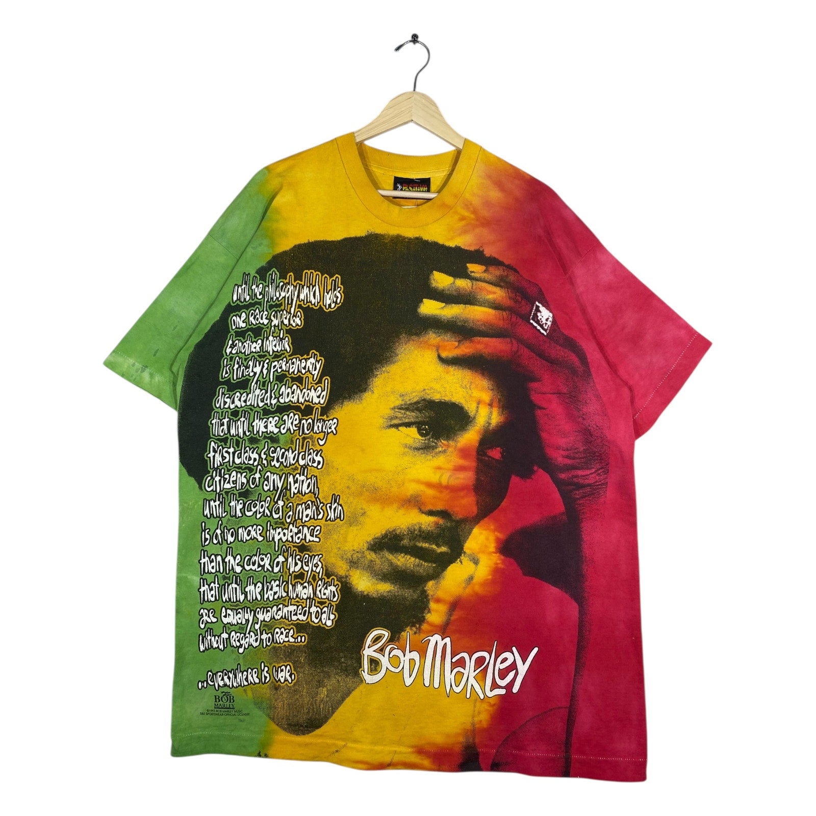 Vintage Bob Marley Tie Dye AOP T-Shirt