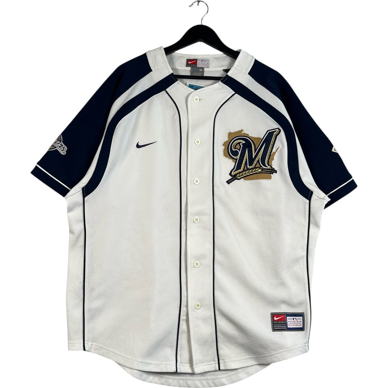 Vintage Nike Milwaukee Brewers Logo MLB Jersey
