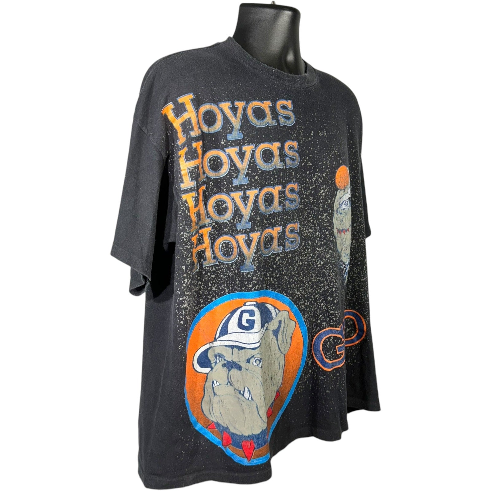 Vintage Georgetown University Hoyas Basketball AOP Tee 90s