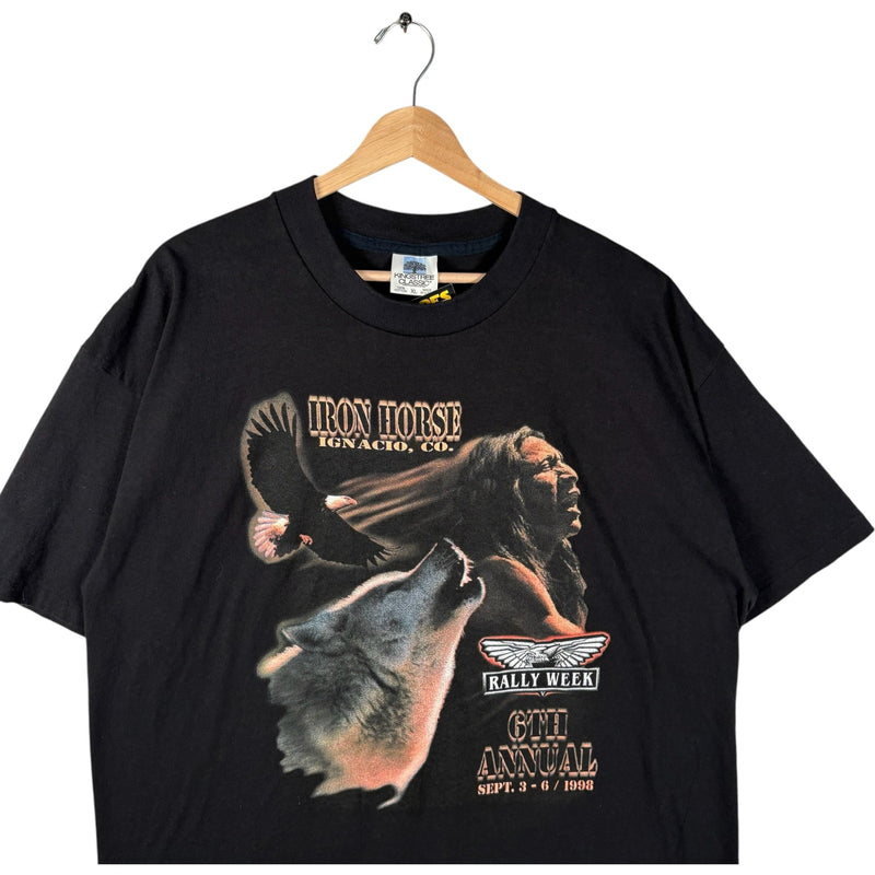 Vintage Iron Horse Rally Week Ignacio Colorado Tee 1998