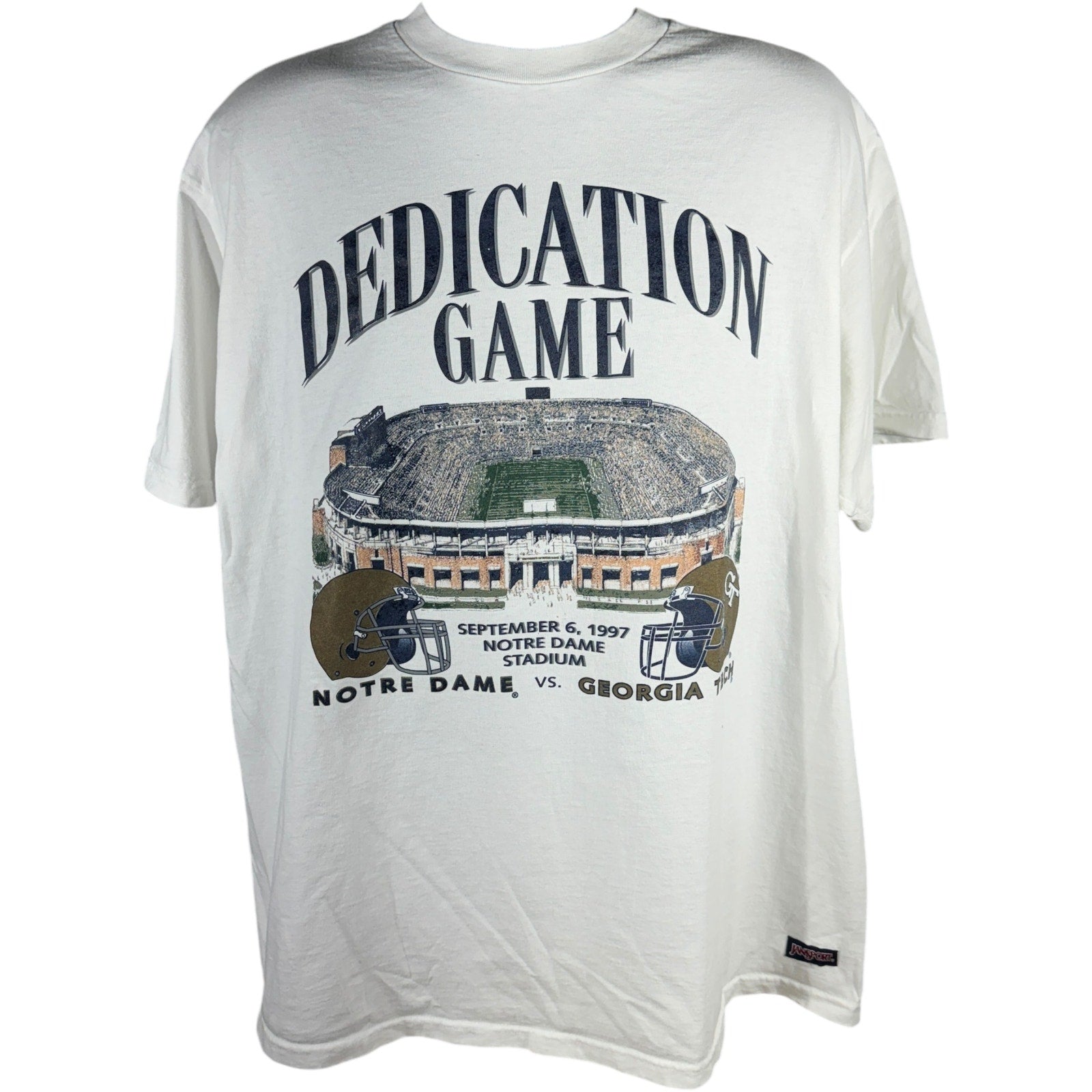 Vintage Notre Dame vs. Georgia Tech Football Game Tee 1997