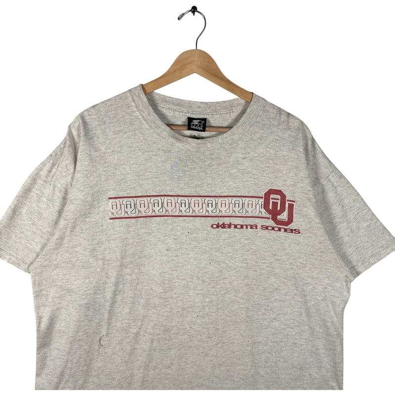 Vintage Starter University Of Oklahoma Sooners Logo Tee 90s