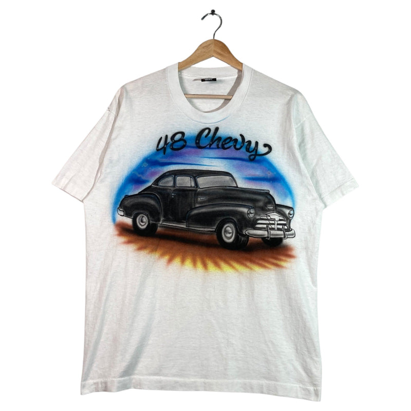 Vintage Airbrush 48 Chevy Lowrider Car Graphic T-Shirt