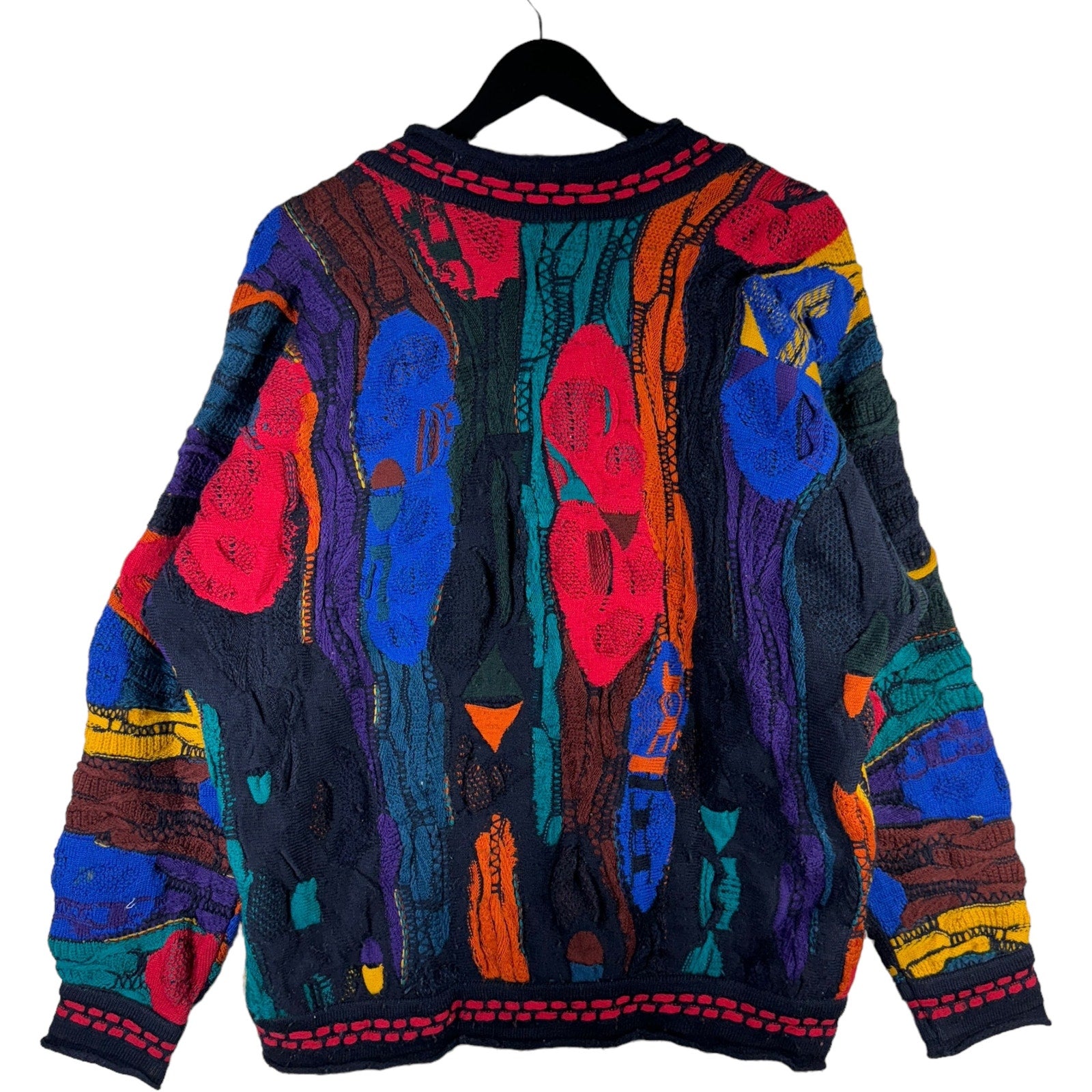 Vintage Coogi 3D Knit Cardigan Sweater