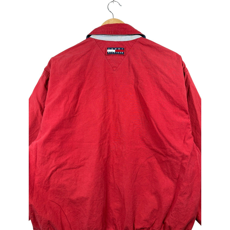 Vintage Tommy Hilfiger Collared Full Zip Bomber Jacket
