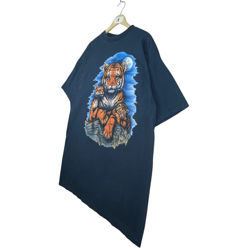 Vintage Tiger Graphic Print T-Shirt