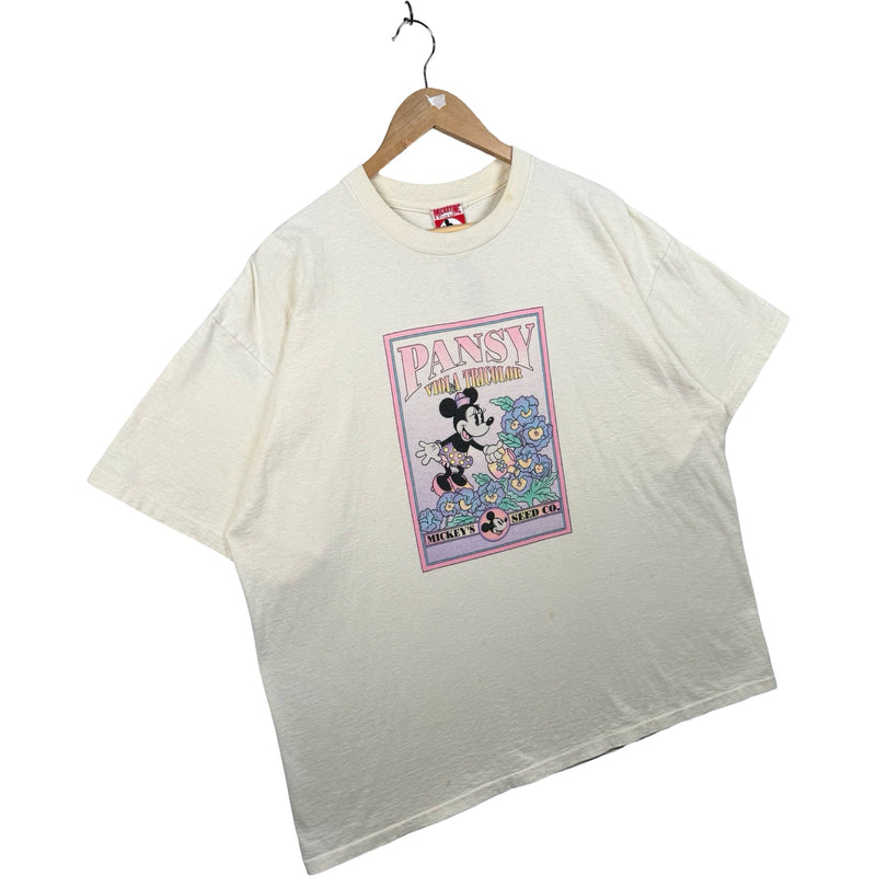 Vintage Disney Mickey Mouse Pansy Viola T-Shirt