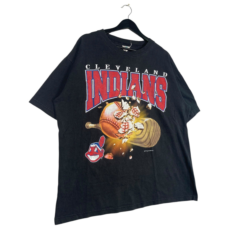 Vintage Cleveland Indians Spellout MLB T-Shirt 90s