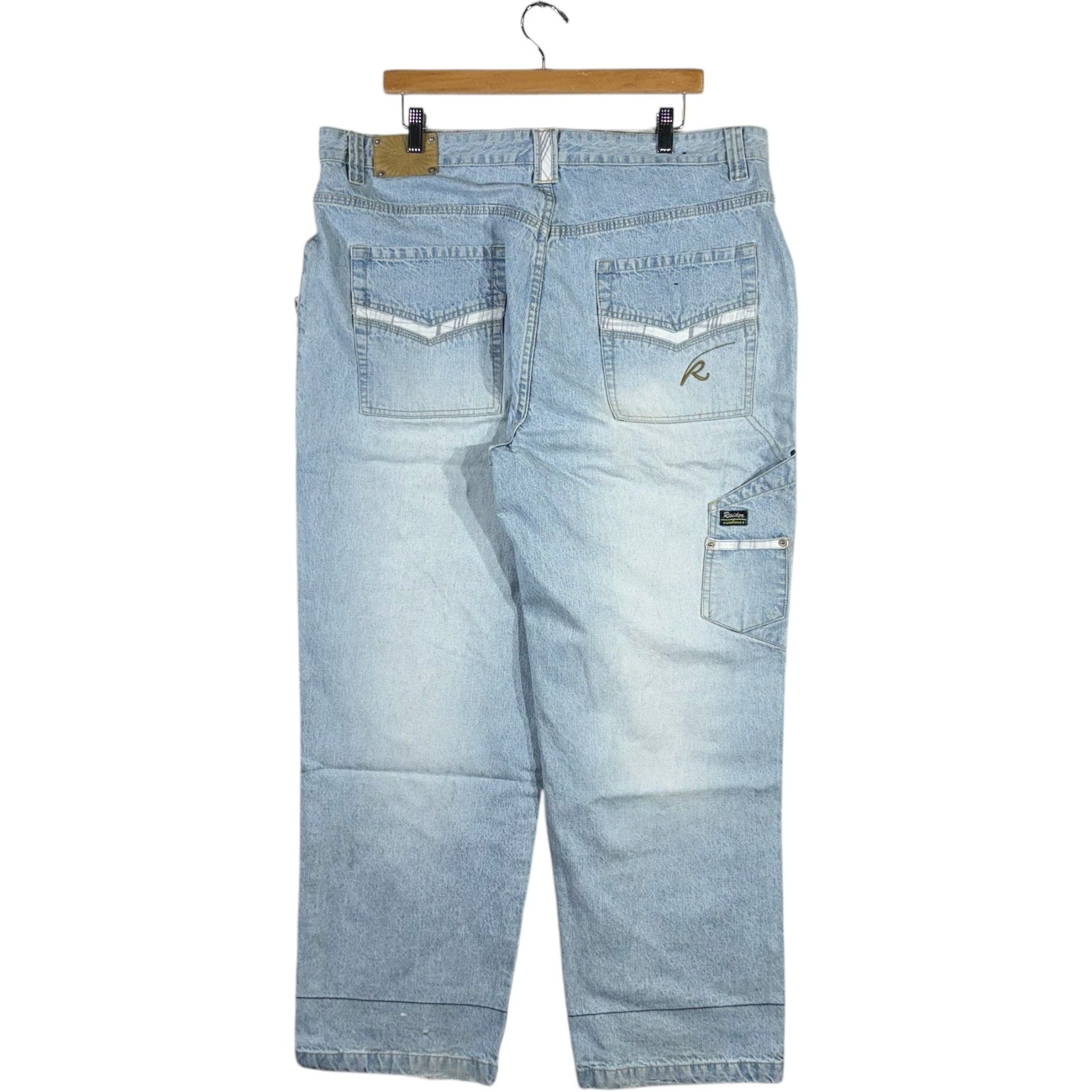 Vintage Y2k Wide Leg Carpenter Denim Jeans 38x32